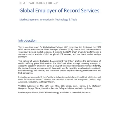 Neat Evaluation for G-P: Global Employer of Record Services