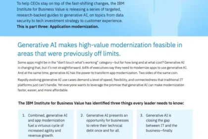 IBV – ceo-generative-ai- application-modernization