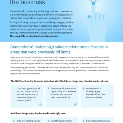 IBV – ceo-generative-ai- application-modernization