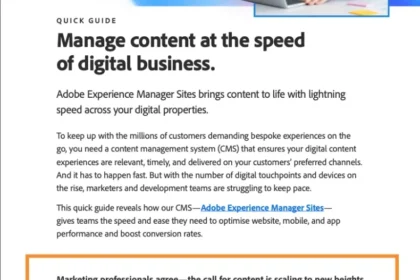 Manage content at the speed of digital business