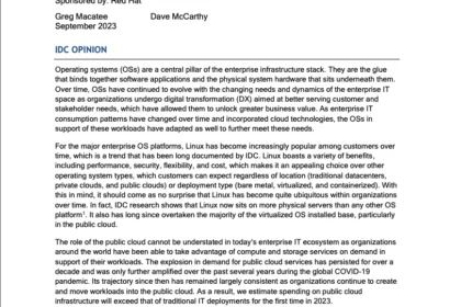 Reducing Risk and Improving Security of Cloud Deployments: Why Choose Vendor- Supported Linux Over Self-Supported Linux