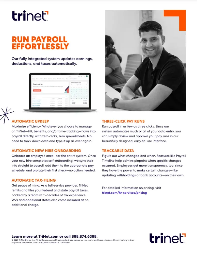 RUN PAYROLL EFFORTLESSLY