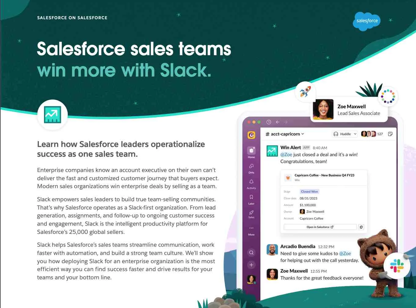 Enterprise sales teams use Slack to amplify productivity