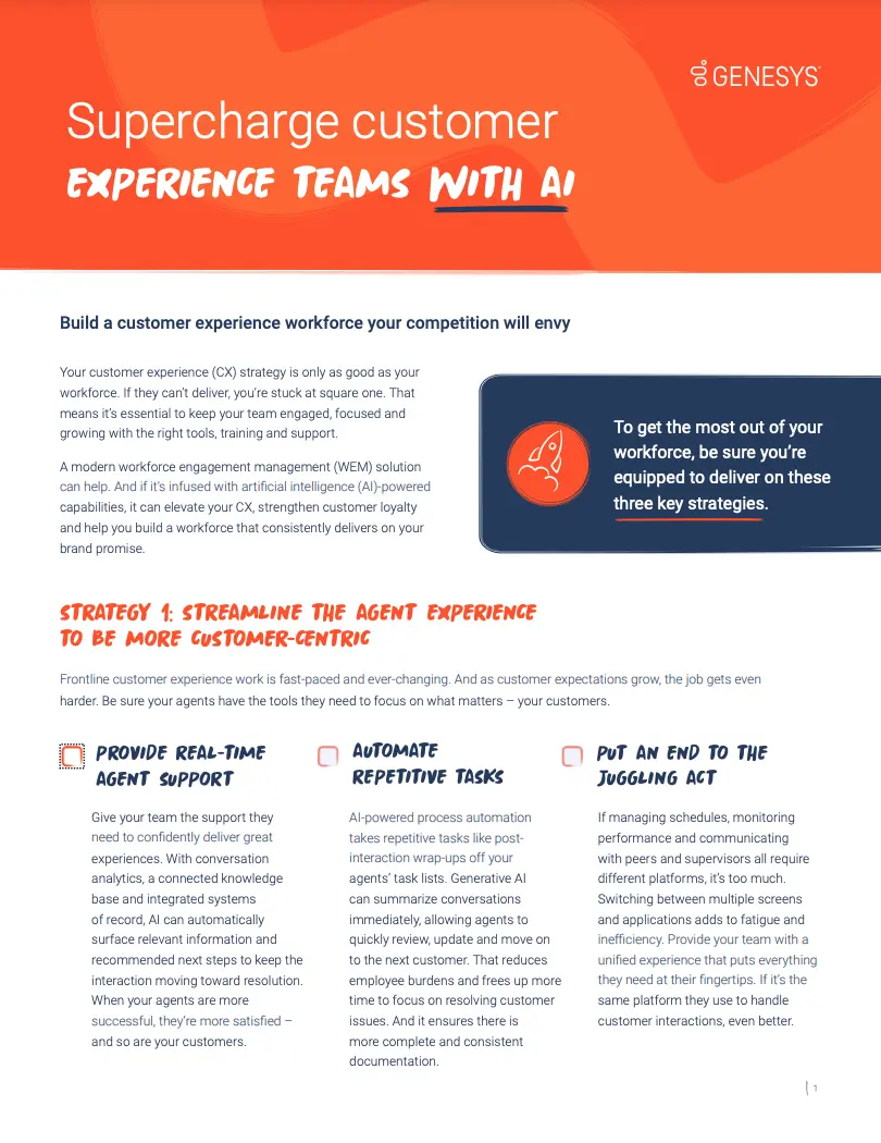 Supercharge Customer Experience Teams With Al