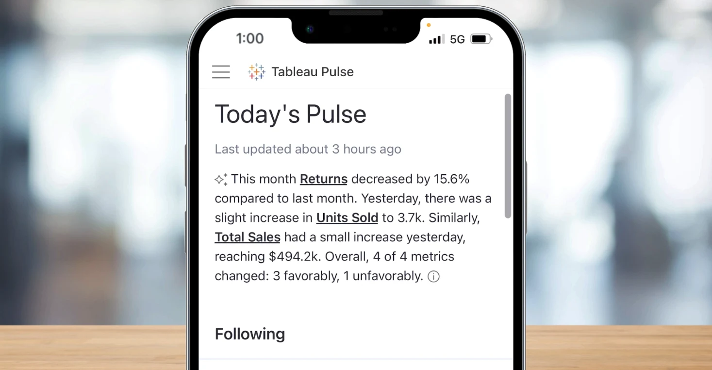 TABLEAU AI & TABLEAU PULSE DEMO