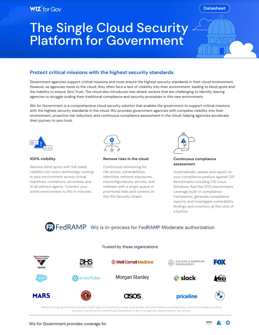Wiz for Gov Datasheet
