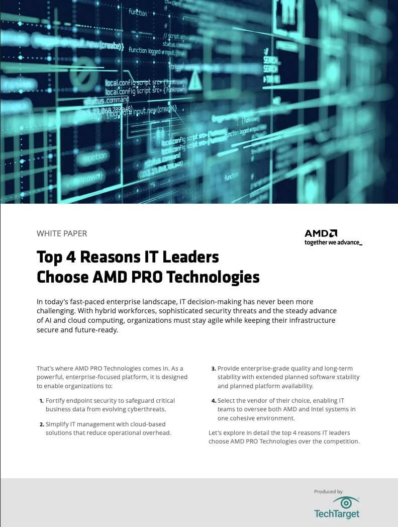 Top 4 Reasons IT Leaders Choose AMD PRO Technologies