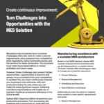 Turn challenges into opportunities with the MES Solution