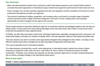 Why Active Investing Works in International Equities