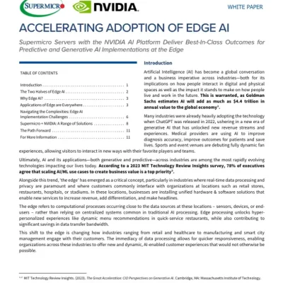 Accelerating Adoption of Edge Al