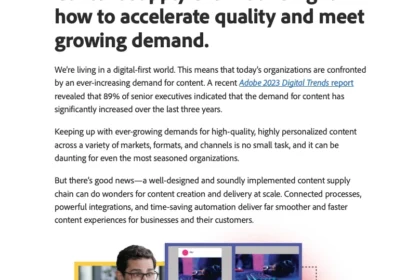 Content supply chain done right- how to accelerate quality and meet growing demand