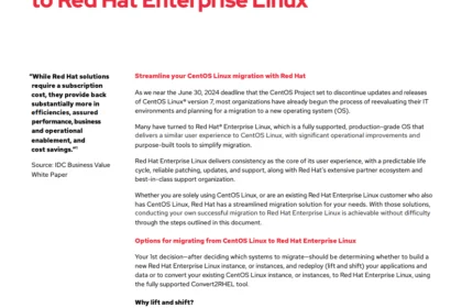 Converting CentOS Linux to Red Hat Enterprise Linux