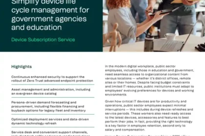 Simplify device life cycle management for government agencies and education
