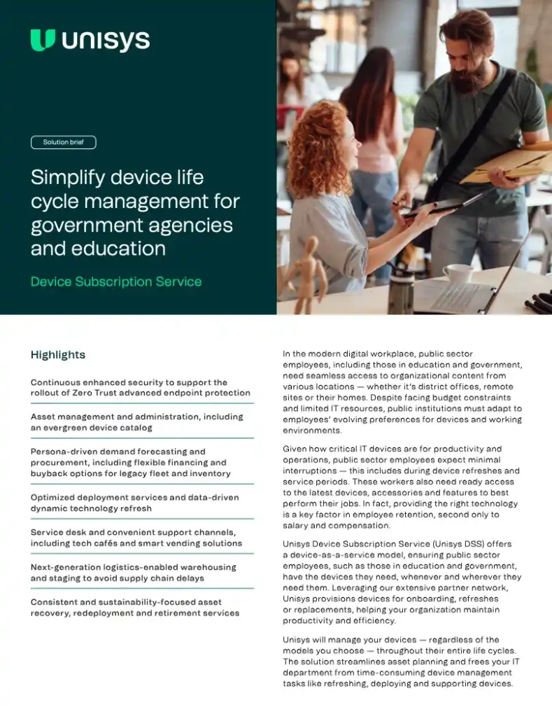 Simplify device life cycle management for government agencies and education