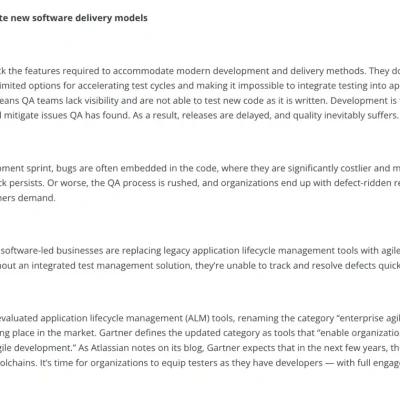 How legacy QA tools are holding you back