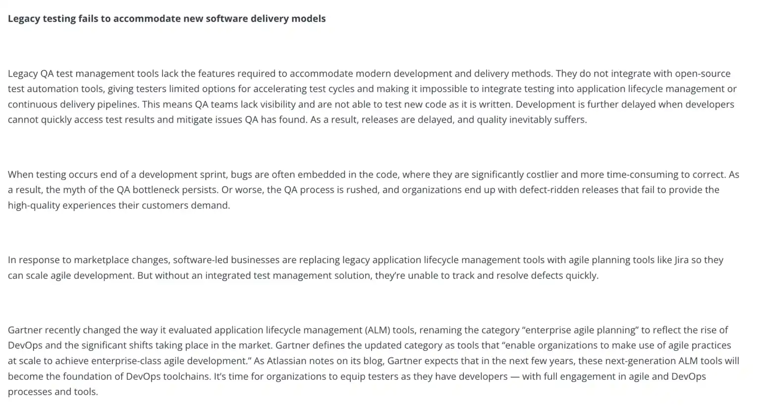 How legacy QA tools are holding you back