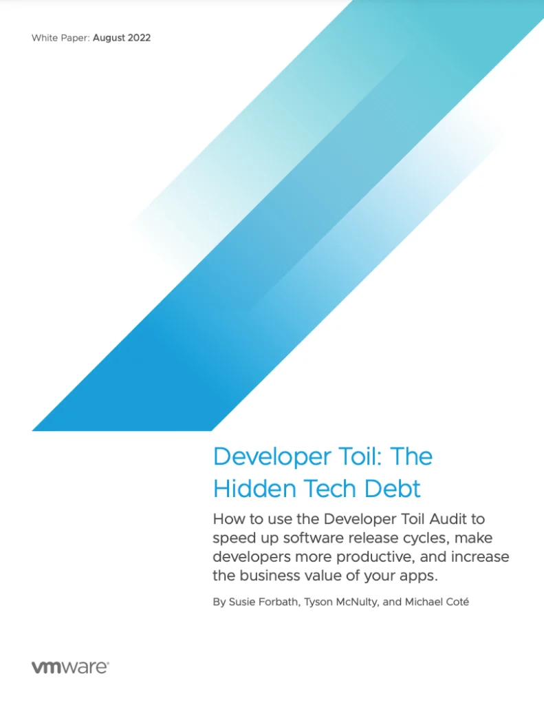 Developer Toil: The Hidden Tech Debt