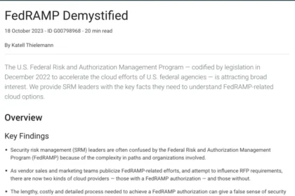 Gartner® Report: FedRAMP Demystified