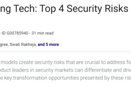 Gartner Emerging Tech: Top 4 Security Risks of GenAI