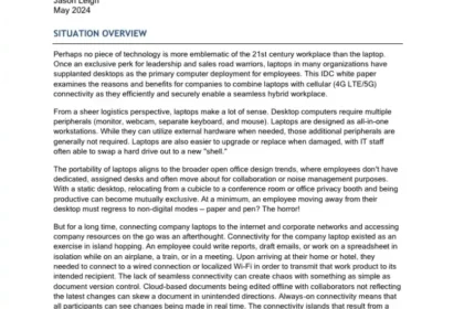 Helping Fuel Network Security and Enhanced Employee Productivity with 4G LTE/5G – Connected Laptops