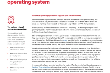 Migrate from CentOS Linux to a cloud-ready operating system