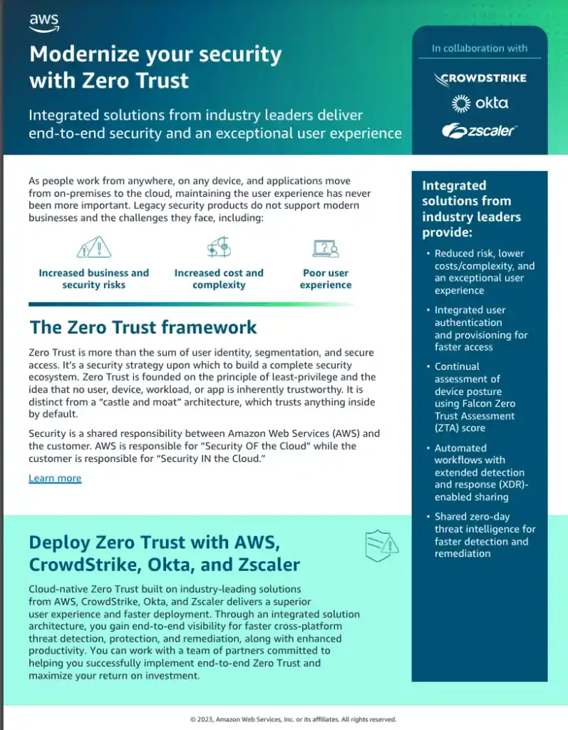 Modernize your security with Zero Trust