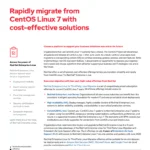Rapidly migrate from CentOS Linux 7 with cost-effective solutions