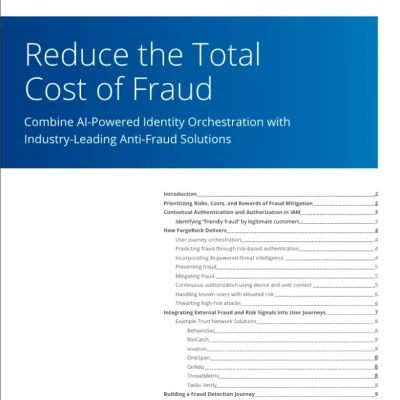 Reduce the Total Cost of Fraud