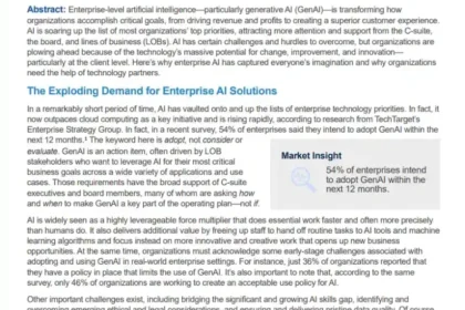 The Rapid Rise of Enterprise AI and what it means to you