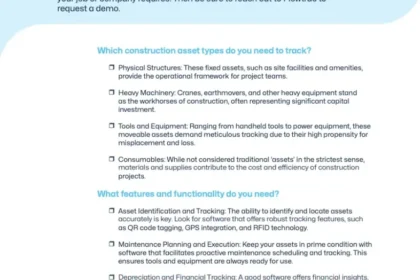 The Ultimate Asset Tracking Checklist for Construction