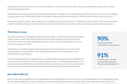 Transform unstructured data into insights with Box AI