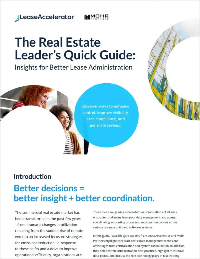 The Real Estate Leader’s Quick Guide: Insights for Better Lease Administration