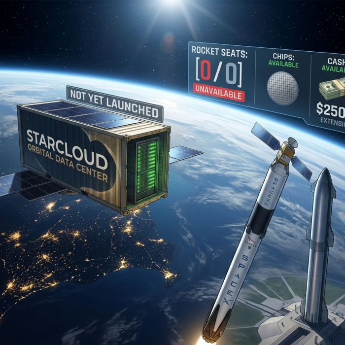 Starcloud Has the Chips and the Cash. What It Doesn’t Have Is a Ride.