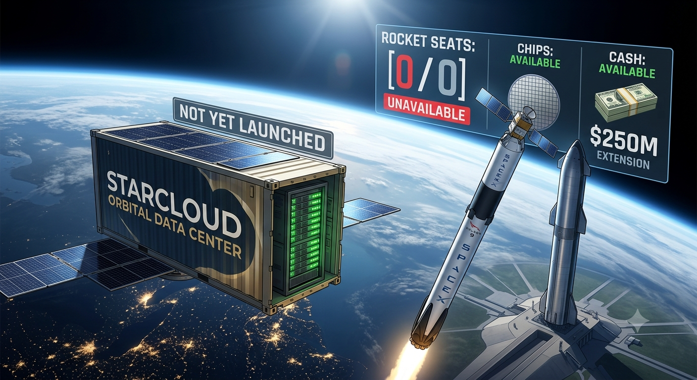 Starcloud Has the Chips and the Cash. What It Doesn’t Have Is a Ride.