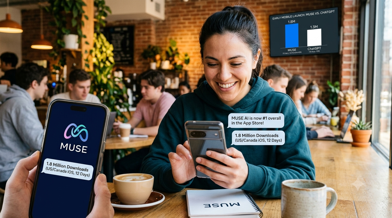 Meta’s Muse Is Growing Faster Than ChatGPT Did During Its Early Mobile Launch