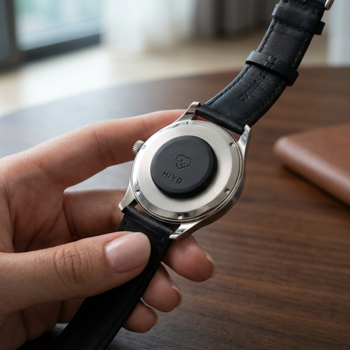 Hiyd Introduces a Discreet Health Tracker That Fits Behind Your Favorite Watch