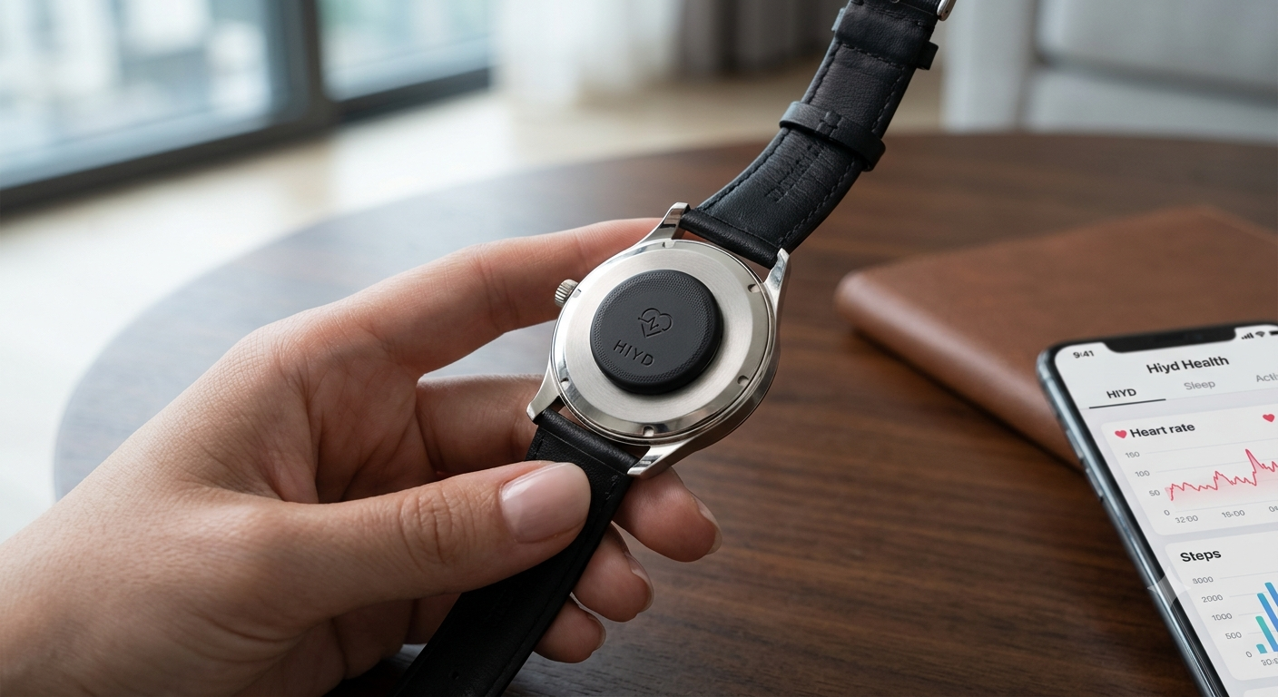 Hiyd Introduces a Discreet Health Tracker That Fits Behind Your Favorite Watch